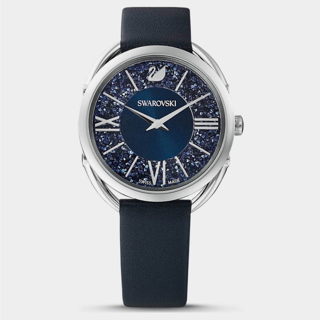 Swarovski Midnight Blue And Silver Timepiece Swarovski Midnight Blue And Silver Timepiece
